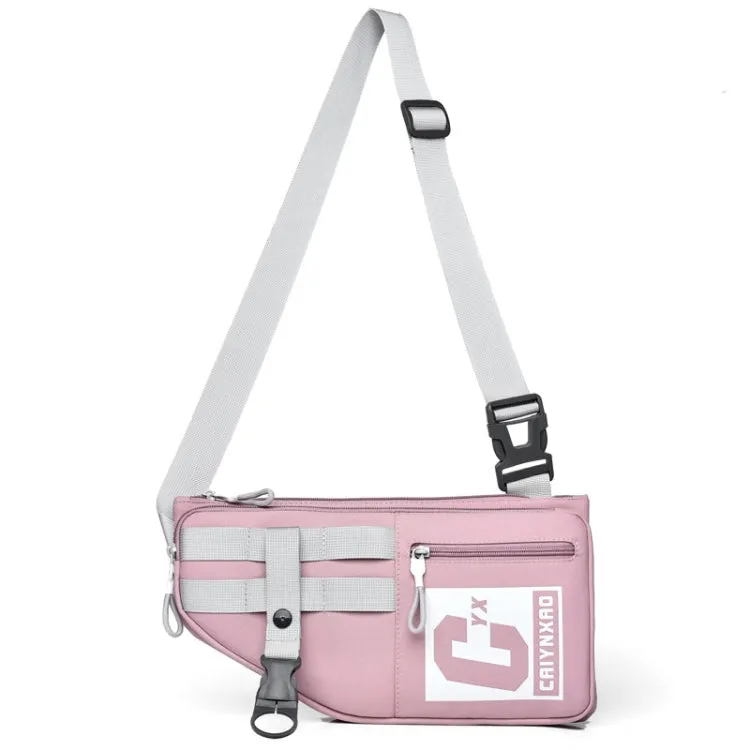 2502 Multi-pocket Large-capacity Sports Single-shoulder Bags(Pink)