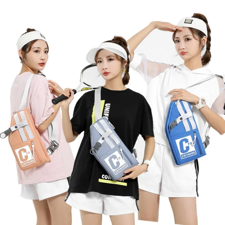 2502 Multi-pocket Large-capacity Sports Single-shoulder Bags(Pink)
