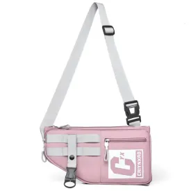2502 Multi-pocket Large-capacity Sports Single-shoulder Bags(Pink)