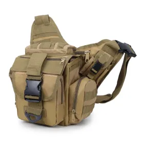 B03 One-Shoulder Messenger Waterproof Oxford Cloth Camera Bag(Brown)