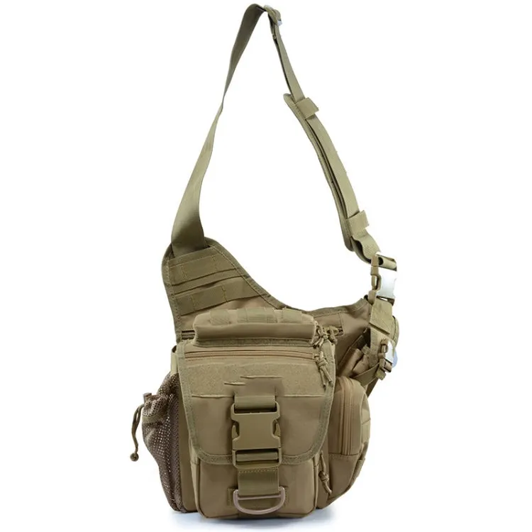 B03 One-Shoulder Messenger Waterproof Oxford Cloth Camera Bag(Brown)