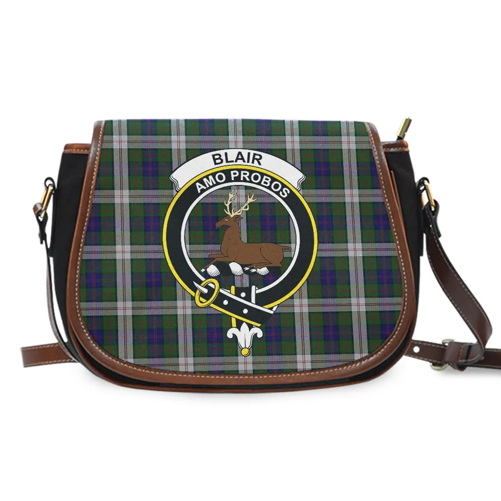 Blair Dress Tartan Saddle Bag with Family Crest