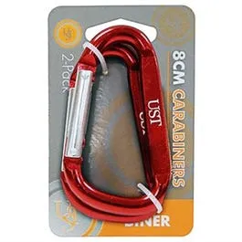 Carabineer, 8 cm, Assorted Colors, 2-Pk.