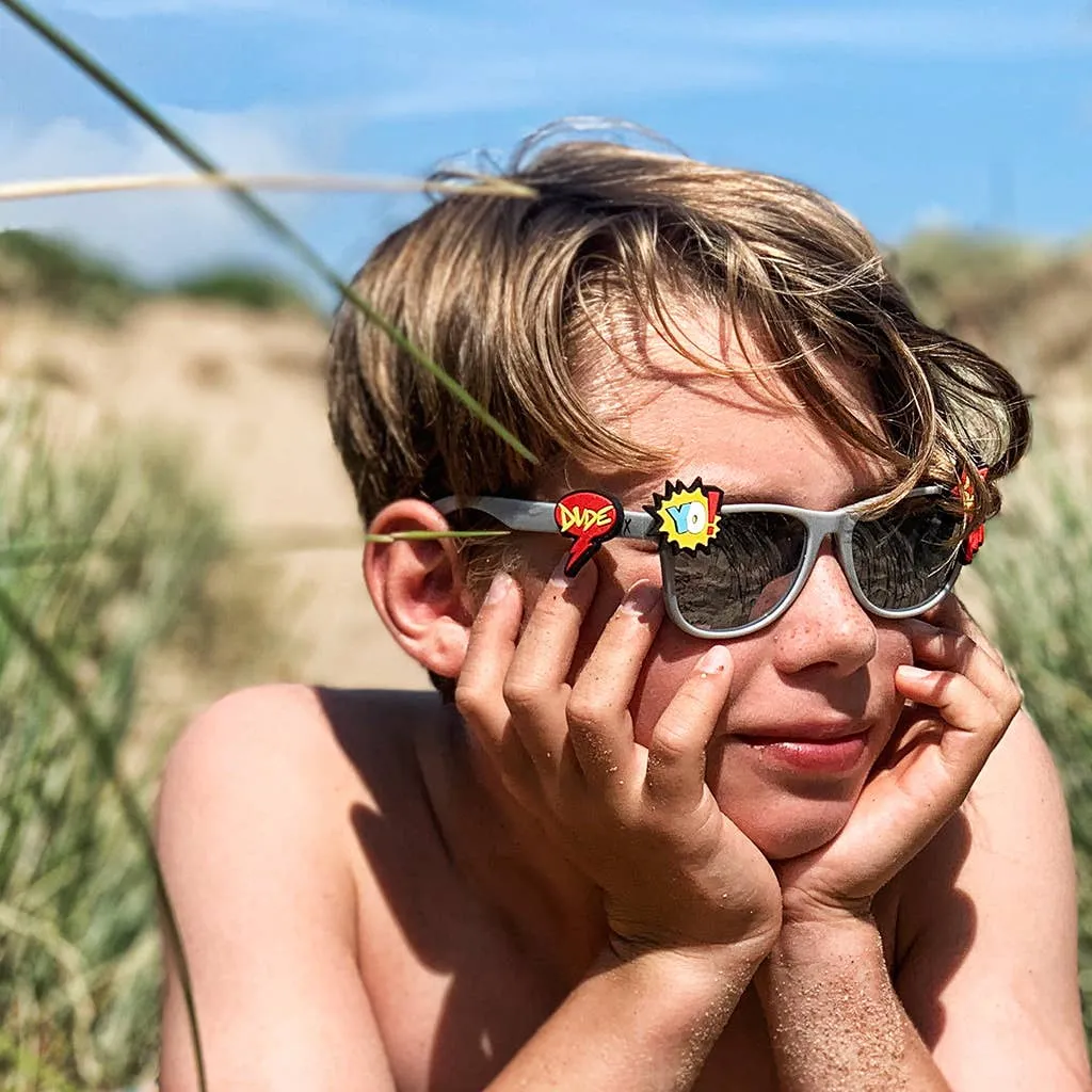 Children’s Grey Sunglasses & Charm Kit - Icons