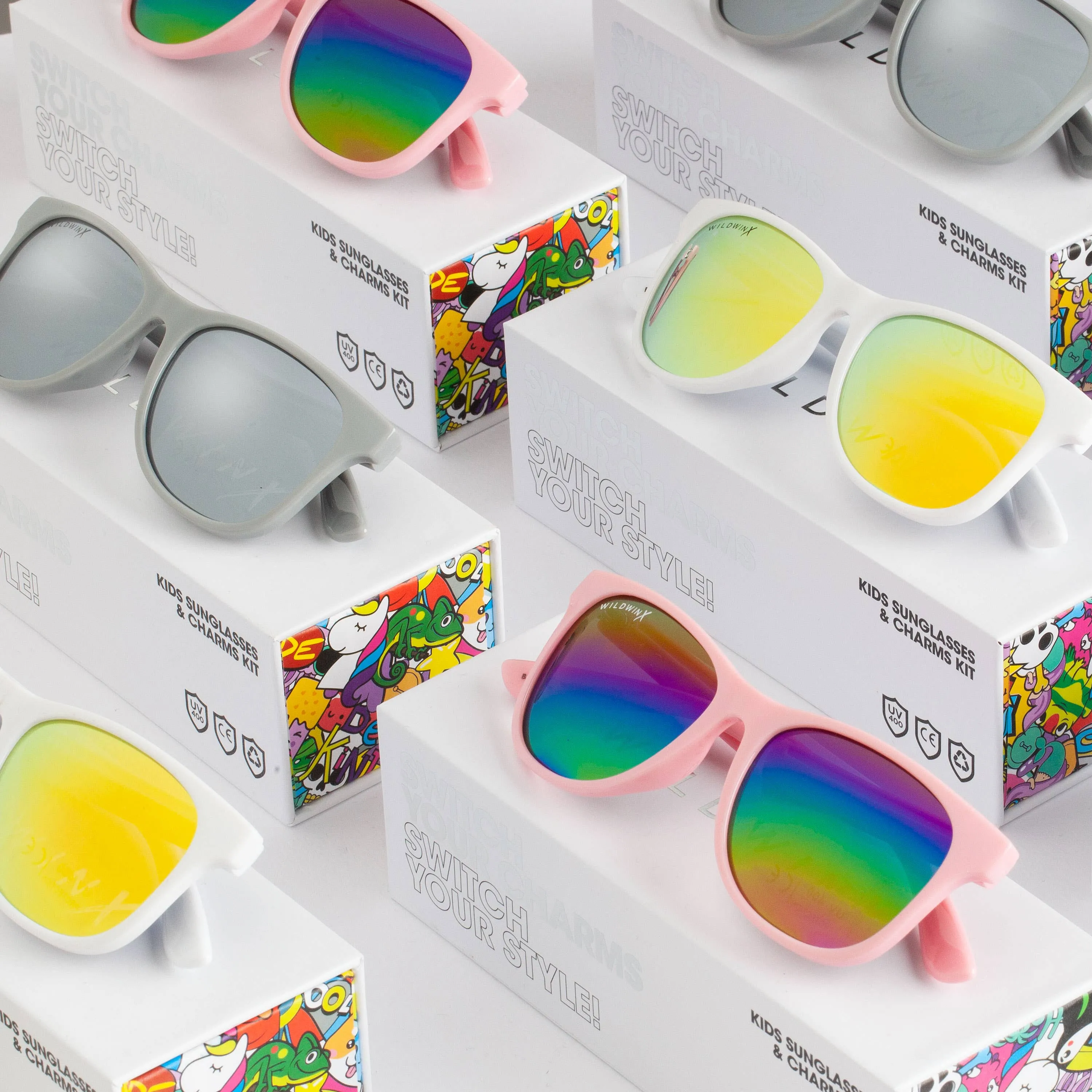 Children’s Pink Sunglasses & Charm Kit - Unicorn