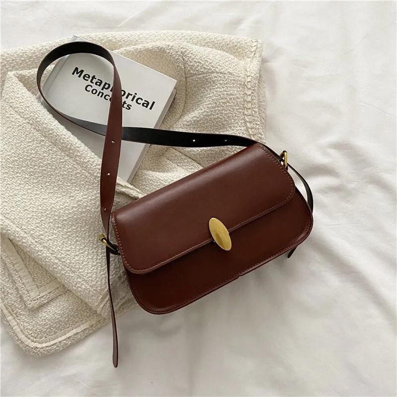deanwangkt  BACK TO COLLEGE    Fashion New Solid Color Handbags For Women High Quality Soft Leather Shoulder Bag Designer Simple Style Female Crossbody Bag