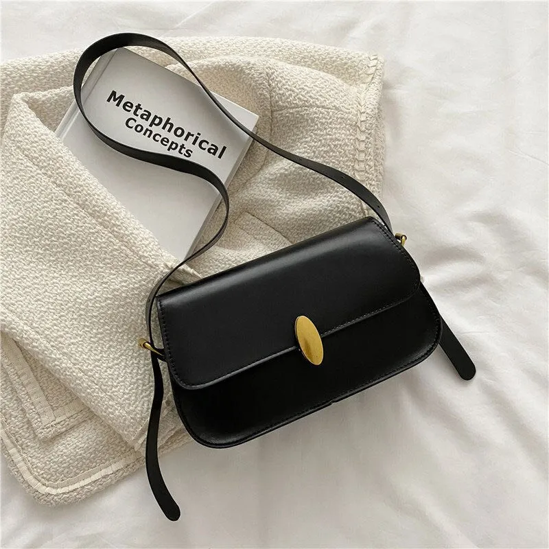 deanwangkt  BACK TO COLLEGE    Fashion New Solid Color Handbags For Women High Quality Soft Leather Shoulder Bag Designer Simple Style Female Crossbody Bag