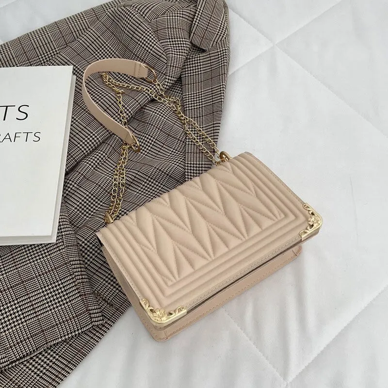 deanwangkt  BACK TO COLLEGE    Summer Fashion Solid Color Handbags For Women High Quality Soft Leather Small Shoulder Bags Designer Chain Trend Crossbody Bag