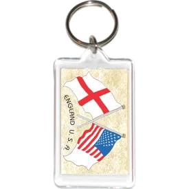 England - USA Friendship Acrylic Key Holders