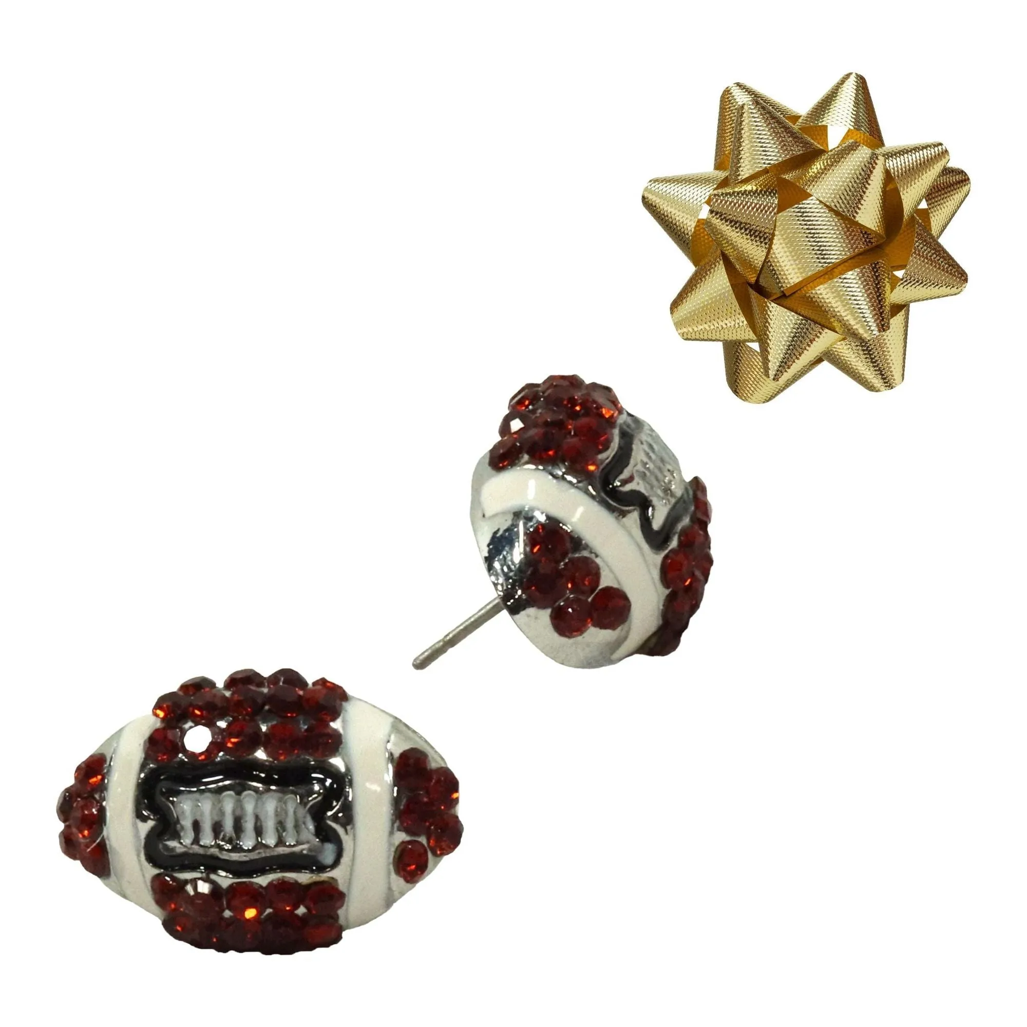 Football Stud Earrings