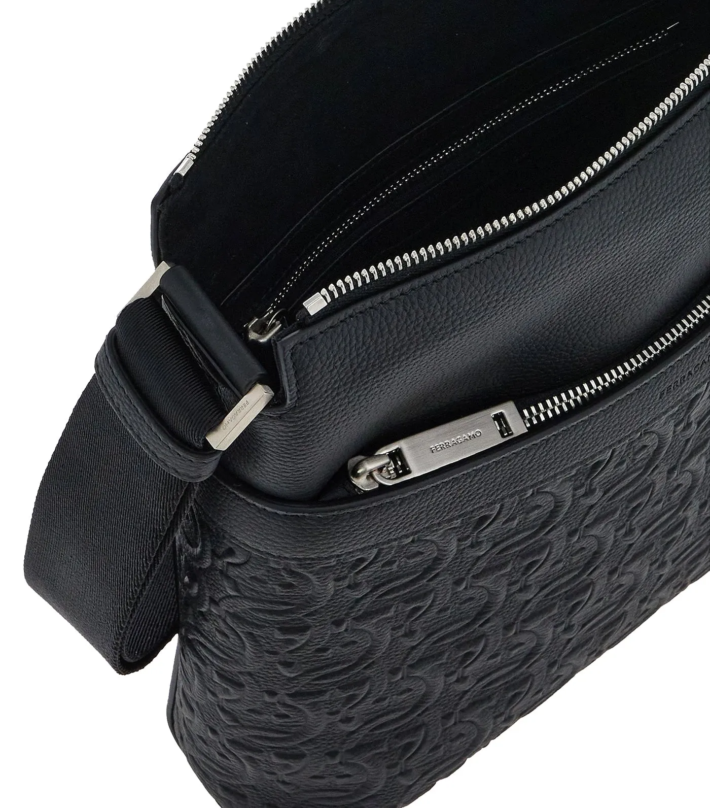 Gancini Crossbody Bag Black