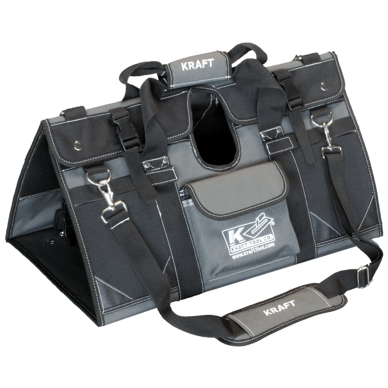 Kraft Tool CC1021 EZY-Tote Tool Carrier with 48" Orange Thunder® with KO-20 Technology Bull Float, EZY-Tilt II Bracket, and (4) 6 Ft. 1-3/4" Button Handles