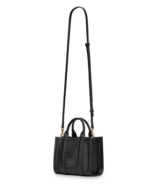 MARC JACOBS Leather Mini Tote, Black