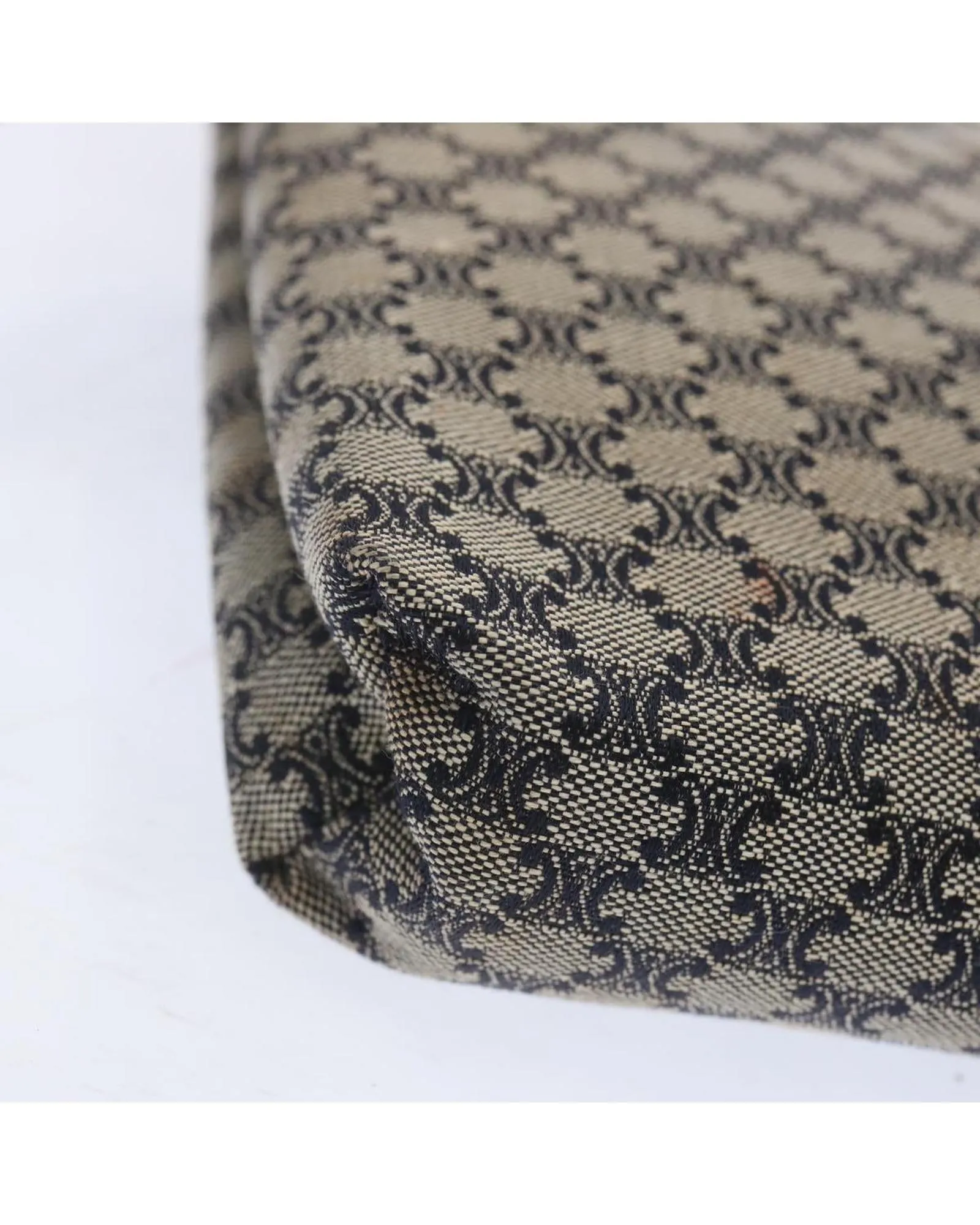 Navy Macadam Canvas Clutch Bag