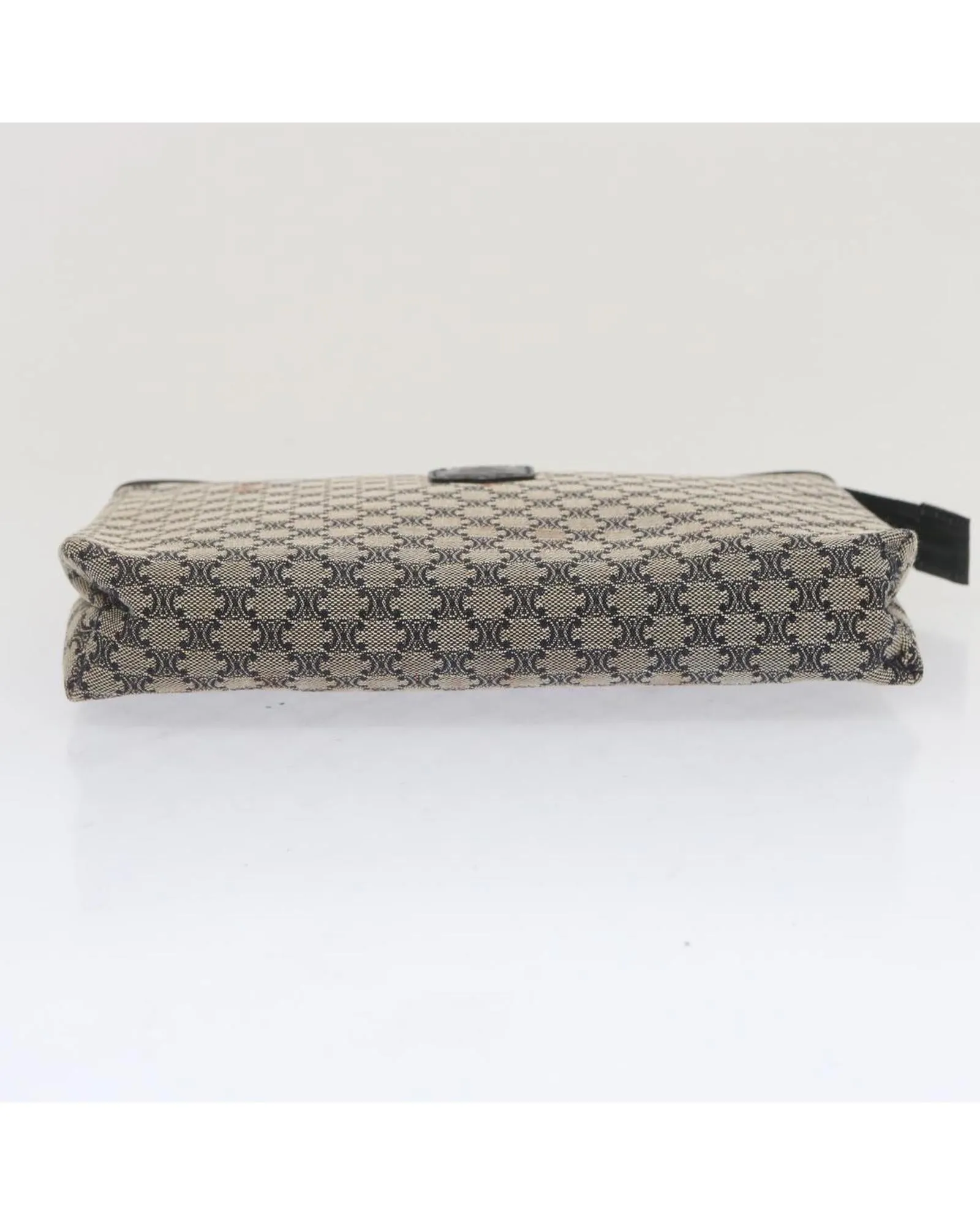 Navy Macadam Canvas Clutch Bag