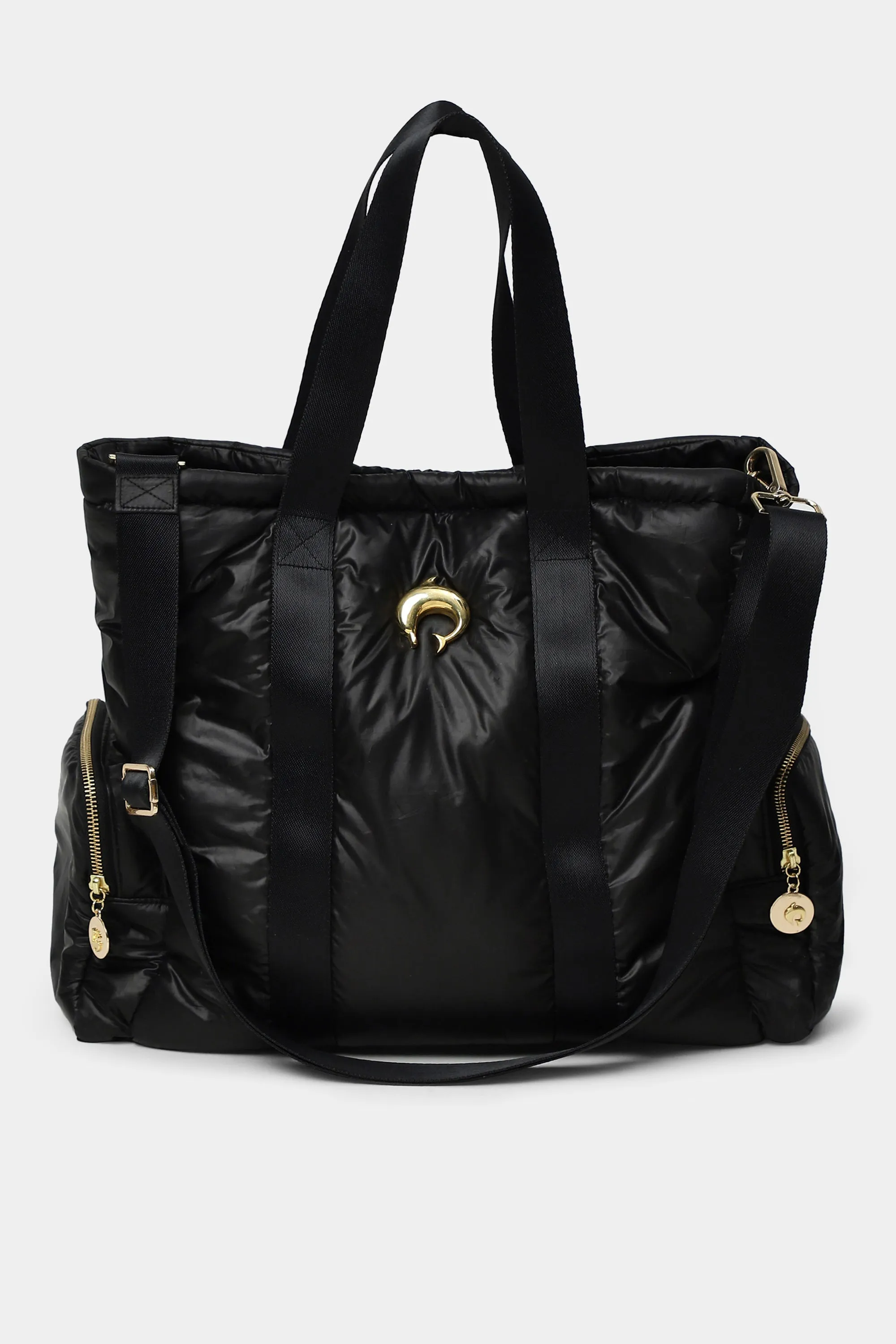Noir Puffer Tote Bag