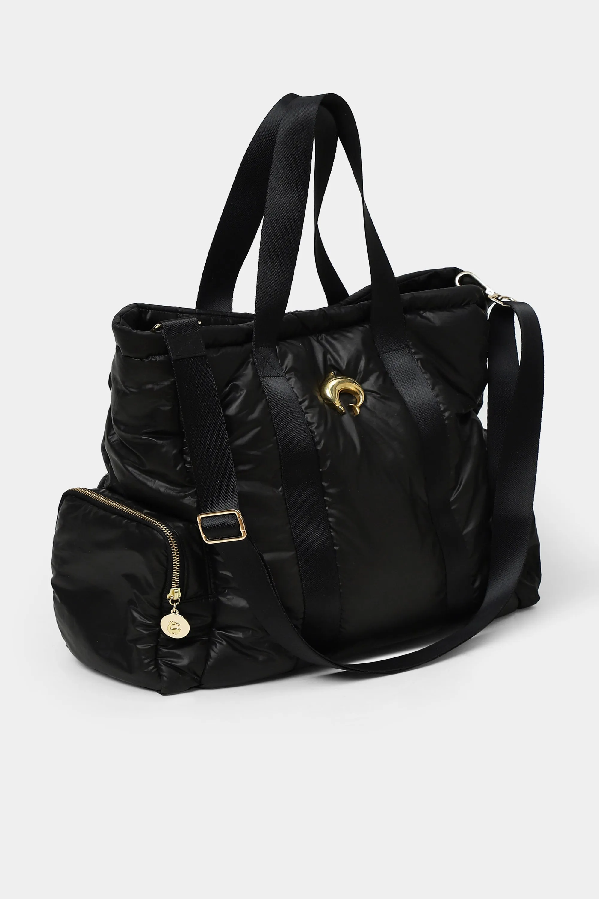 Noir Puffer Tote Bag