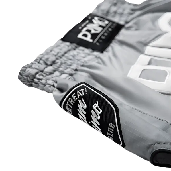 Primo Muay Thai Shorts Super Nylon Hammerhead Grey