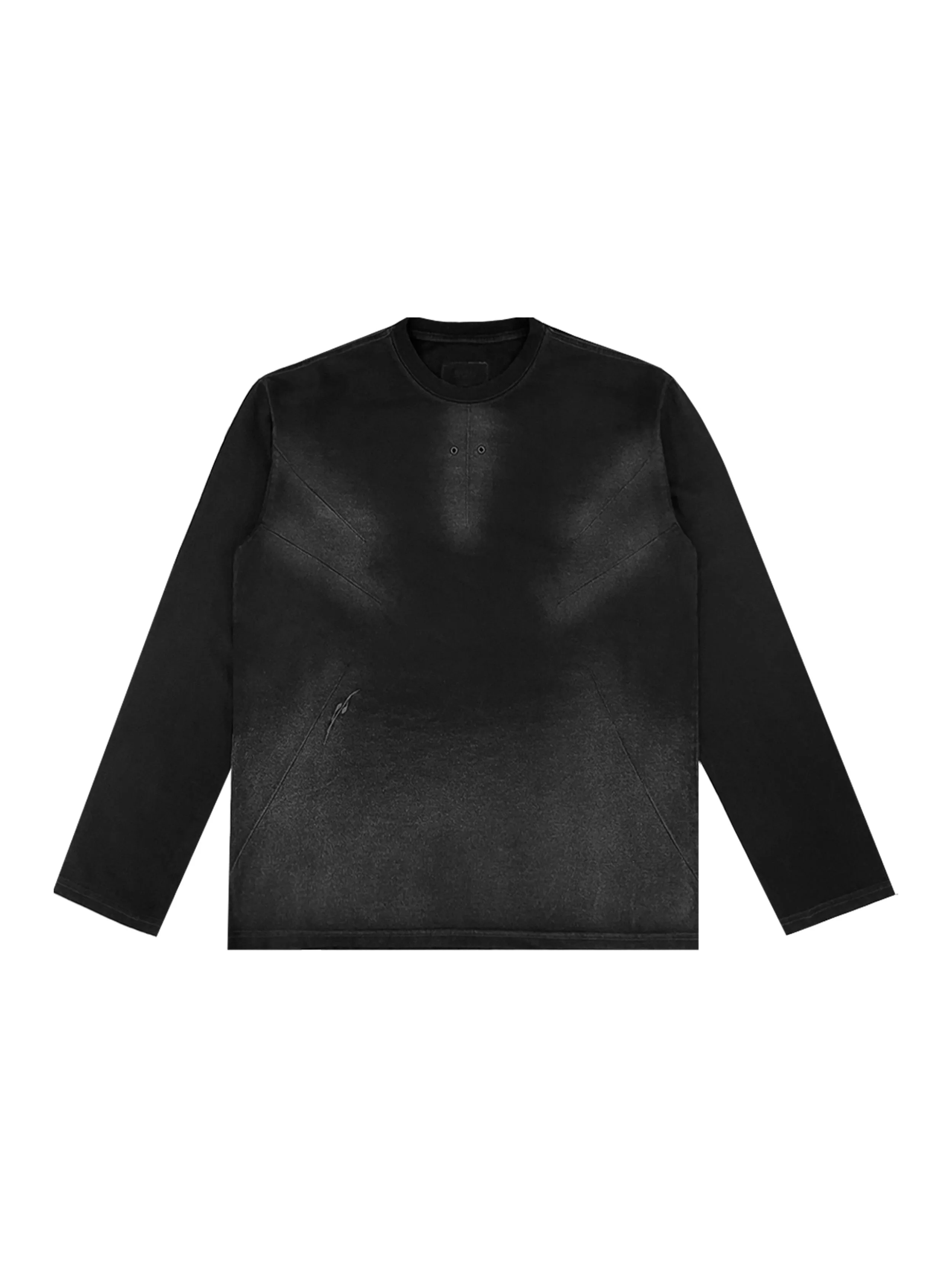 Rain destroyed gradation bleached long sleeve