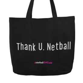 'Thank U Netball' Netball Shopping Tote Bag