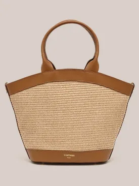 VESTIRSI LEE RAFFIA BASKET BAG